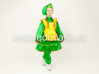 Татарский народный костюм (девочка): платье, фартук, шаровары, калфак