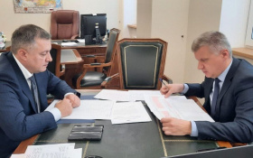 Андрей Николаев и Игорь Кобзев обсудили итоги строительства и капремонта школ в Иркутской области