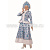 Карнавальный костюм «Снегурочка», голубые узоры, р. 50, рост 170 см