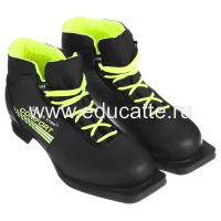 Ботинки лыжные Winter Star comfort, NN75, р. 35-45, цвет чёрный, лого лайм/неон