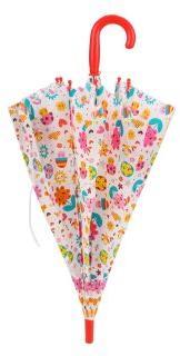 Зонт детский Цветы, 48 см, свисток, полуавтомат
