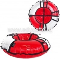 Санки надувные X-Match ПВХ, D-110 см, сер-красный