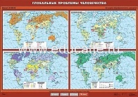 Учебн. карта "Глобальные проблемы человечества" 100х140