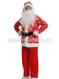 Санта Клаус ткань-плюш дет. M