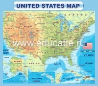 Стенд "Карта США"