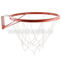 Кольцо баскетбольное метал №3 (труба) диам.295мм с сеткой