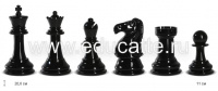 Комплект шахматных фигур 20 см с виниловым полем +шашки