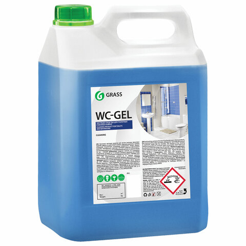 Средство для уборки сантехнических блоков 5,3 кг GRASS WS-GEL, кислотное, гель, 125203