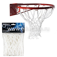 Сетка баскетбольная "TORRES" арт.SS110105, нить 6 мм полиэстер, ручная вязка, дл. 0,55 м, вес 100