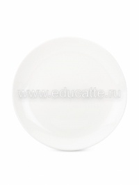 Тарелка десертная WHITE BASIC 19см	