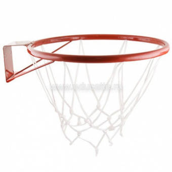 Кольцо баскетбольное метал №5 (труба) диам.380мм с сеткой