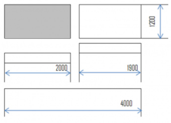Подвесная настенная рельсовая система PolyGlide Doors 1.1 1200 (2-х досочная)