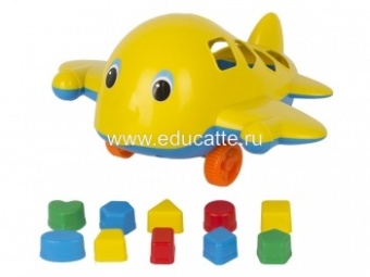 Игрушка Самолет «Кит» с 10 логическими фигурами
