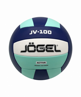 Мяч волейбольный JÖGEL JV-100, синий/мятный