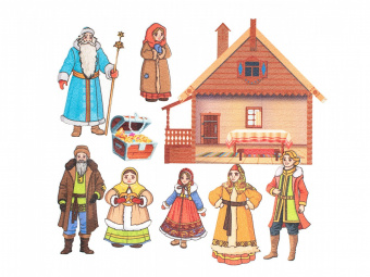 Морозко с игровым полем (фетр)