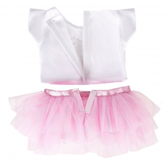Одежда для куклы 38-43см, юбка и футболка "Принцесса"