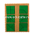 Прозрачный квадрат Ларчик (ковролин, зеленый цвет)