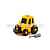 Конструктор-транспорт "Трактор" (20 элементов) (жёлто-чёрный) (в коробке)