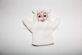 Кукла рукавичка "Овечка"