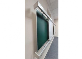Подвесная настенная рельсовая система PolyGlide Doors 1.2 1200 (4-х досочная c синхронно открывающейся второй доской)