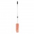 Сметка-метелка для смахивания пыли ЛАЙМА, телескопическая стальная ручка, 160 см, оранжевая, 603619