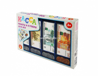 Игра обучающая "Касса. Монеты и купюры для игр"