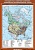 Учебн. карта "Государства Северной Америки. Социально-экономическая карта" 70х100