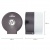 Диспенсер для туалетной бумаги в стандартных рулонах, КРУГЛЫЙ, тонированный серый, ЛАЙМА, 605046