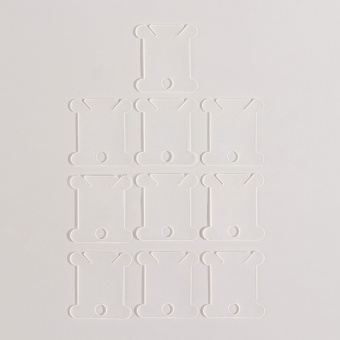 Набор для вышивания крестиком: канва без рисунка 30×20 см, нитки 10 шт, пяльцы d = 18 см, иглы 6 шт, шпульки 10 шт